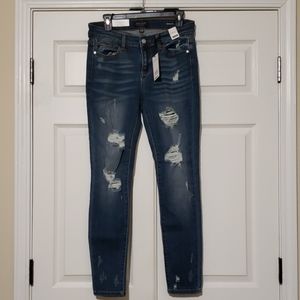 Judy blue destroyed skinny jeans
